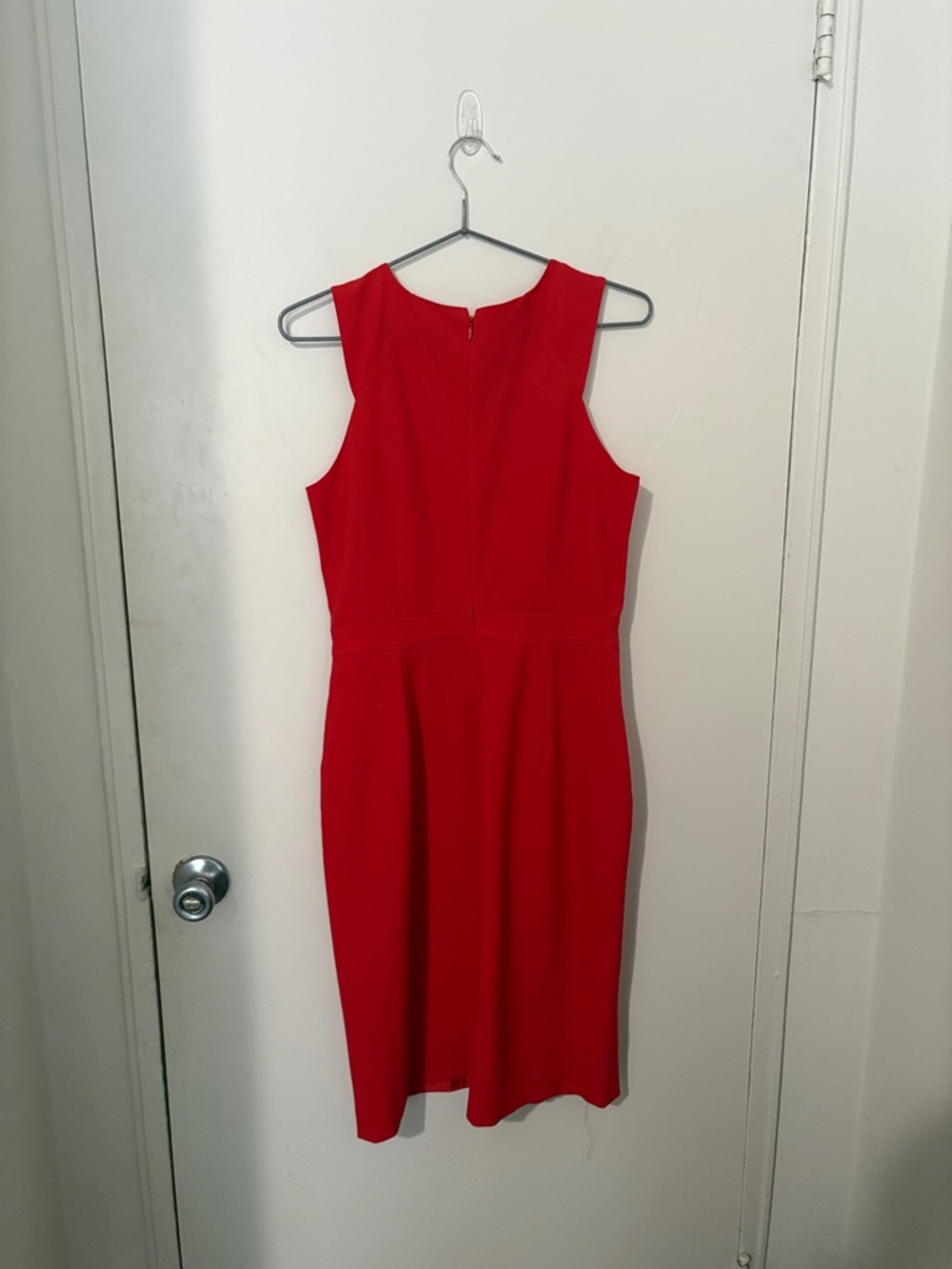 J. Crew Red Sleeveless Midi Sheath Dress - Picture 3 of 4